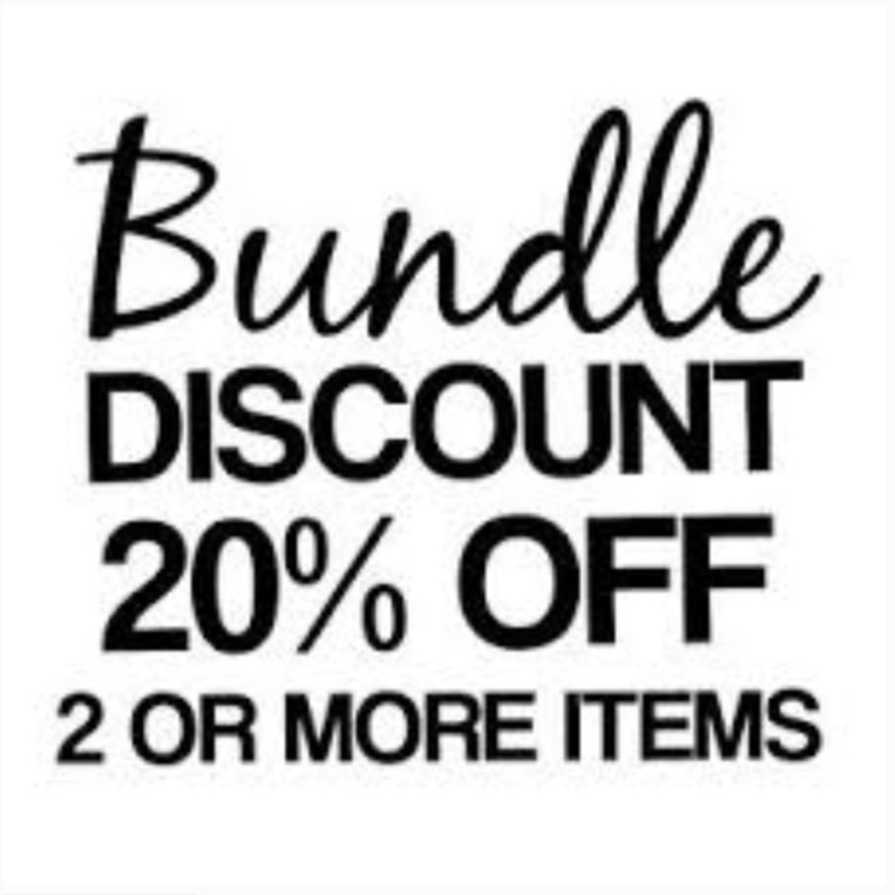 BUNDLE 2 OR MORE ITEMS FOR 20% OFF!!